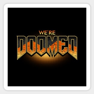 Funny Gaming Climate Change Pessimistic Apocalypse Gamer Logo Parody Slogan Sticker